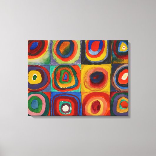 Colour Study, 1913, gemaakt door Wassily Kandinsky Canvas Afdruk (Voorkant)