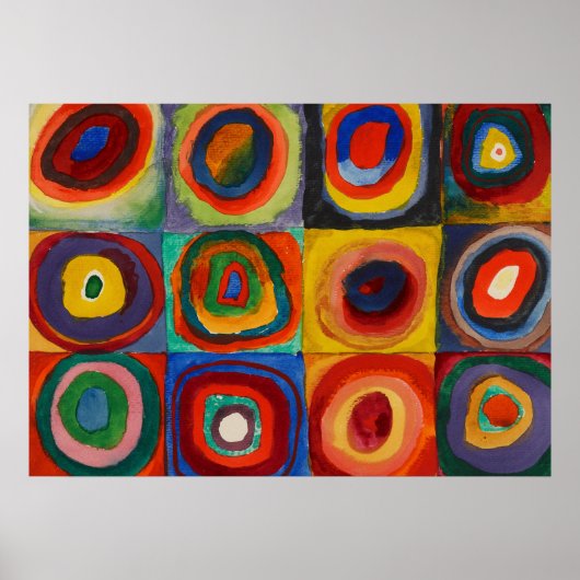 Colour Study, 1913, gemaakt door Wassily Kandinsky Poster (Voorkant)