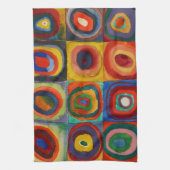 Colour Study, 1913, gemaakt door Wassily Kandinsky Theedoek (Verticaal)