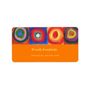 Colour Study by Wassily Kandinsky Label