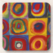 Colour Study of Squares Circles van Kandinsky Bier Onderzetter (Voorkant)