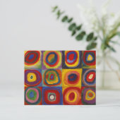 Colour Study of Squares Circles van Kandinsky Briefkaart (Staand voorkant)