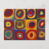 Colour Study of Squares Circles van Kandinsky Briefkaart (Voorkant)