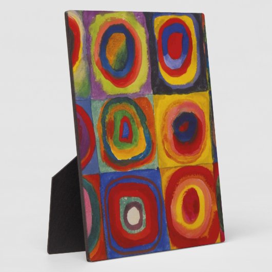 Colour Study of Squares Circles van Kandinsky Fotoplaat (Zijkant)