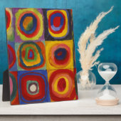 Colour Study of Squares Circles van Kandinsky Fotoplaat (Zijkant)