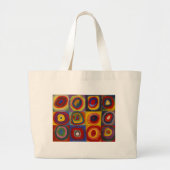 Colour Study of Squares Circles van Kandinsky Grote Tote Bag (Voorkant)
