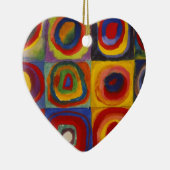 Colour Study of Squares Circles van Kandinsky Keramisch Ornament (Rechts)