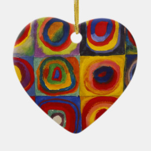 Colour Study of Squares Circles van Kandinsky Keramisch Ornament