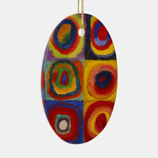 Colour Study of Squares Circles van Kandinsky Keramisch Ornament (Rechts)