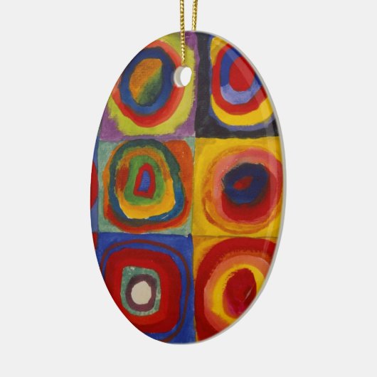 Colour Study of Squares Circles van Kandinsky Keramisch Ornament (Links)