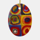 Colour Study of Squares Circles van Kandinsky Keramisch Ornament (Voorkant)
