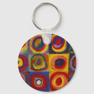 Colour Study of Squares Circles van Kandinsky Sleutelhanger
