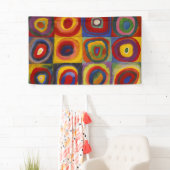 Colour Study of Squares Circles van Kandinsky Spandoek (Insitu)