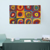 Colour Study of Squares Circles van Kandinsky Spandoek (Beurs)