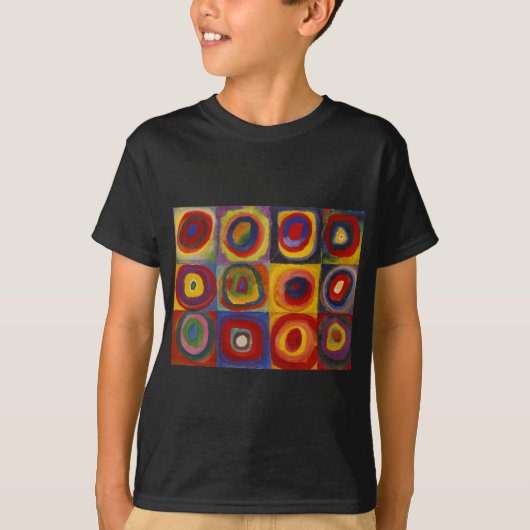 Colour Study of Squares Circles van Kandinsky T-shirt (Voorkant)