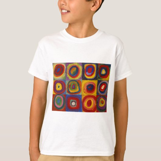 Colour Study of Squares Circles van Kandinsky T-shirt (Voorkant)