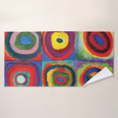 Colour Study van Wassily Kandinsky Badhanddoek (Badhanddoek)