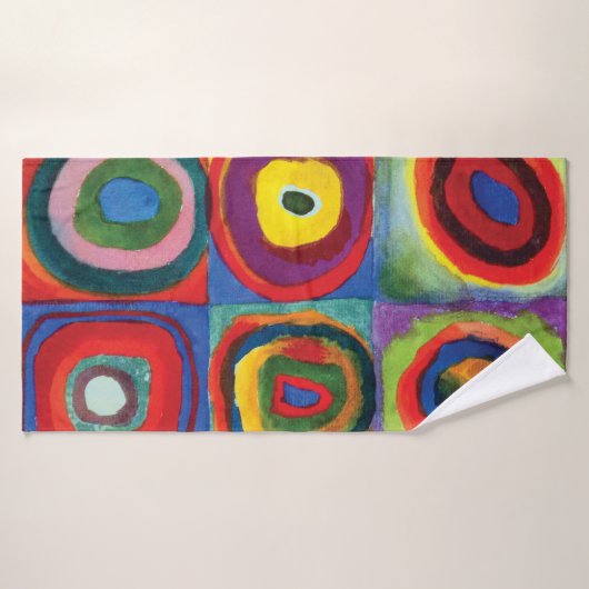 Colour Study van Wassily Kandinsky Badhanddoek (Badhanddoek)