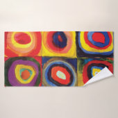 Colour Study van Wassily Kandinsky Badhanddoek (Badhanddoek)
