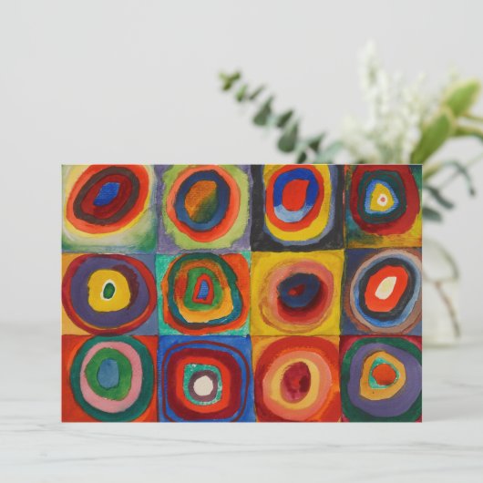Colour Study van Wassily Kandinsky Bedankkaart (Staand voorkant)