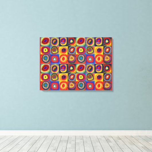 Colour Study van Wassily Kandinsky Canvas Afdruk (Insitu (Houten vloer))