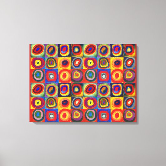 Colour Study van Wassily Kandinsky Canvas Afdruk (Voorkant)