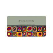 Colour Study van Wassily Kandinsky Etiket (Voorkant)