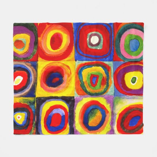 Colour Study van Wassily Kandinsky Fleece Deken (Voorkant (Horizontaal))
