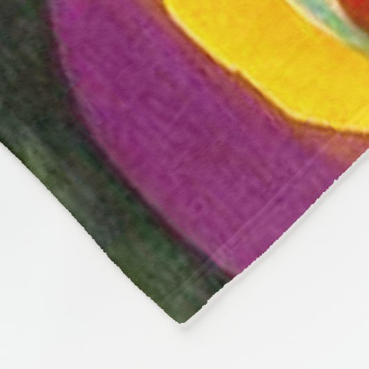 Colour Study van Wassily Kandinsky Fleece Deken (Hoek)