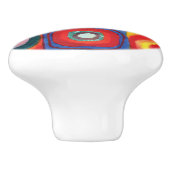 Colour Study van Wassily Kandinsky Keramische Knop (Zijkant)