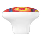 Colour Study van Wassily Kandinsky Keramische Knop (Zijkant)