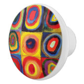 Colour Study van Wassily Kandinsky Keramische Knop (Rechts)