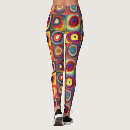Colour Study van Wassily Kandinsky Leggings (Achterkant)