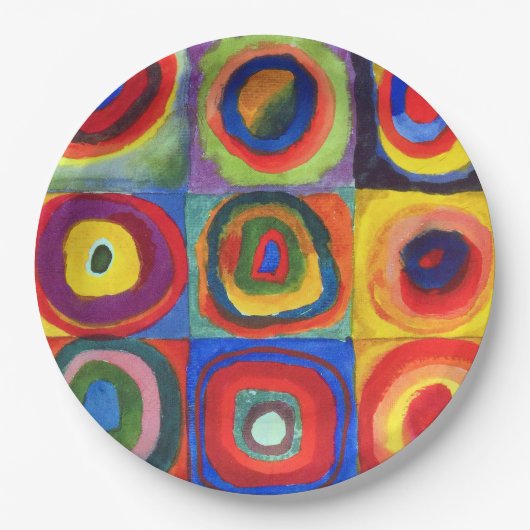 Colour Study van Wassily Kandinsky Papieren Bordje (Voorkant)