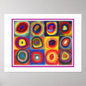 Colour Study van Wassily Kandinsky Poster (Voorkant)