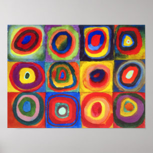 Colour Study van Wassily Kandinsky Poster