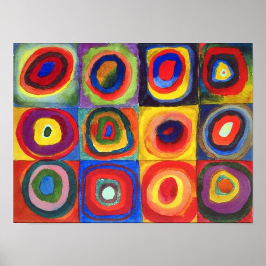 Colour Study van Wassily Kandinsky Poster (Voorkant)