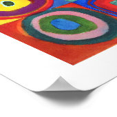 Colour Study van Wassily Kandinsky Poster (Hoek)