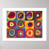 Colour Study van Wassily Kandinsky