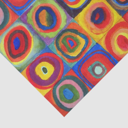 Colour Study van Wassily Kandinsky Tissuepapier (Detail)