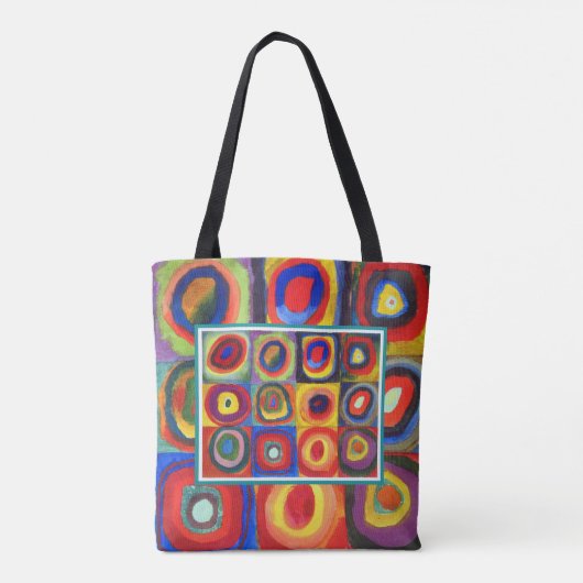 Colour Study van Wassily Kandinsky Tote Bag (Achterkant)