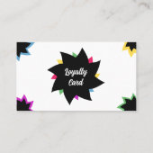 Colour Swirl Loyalty-Kaart Klantenkaartje (Achterkant)