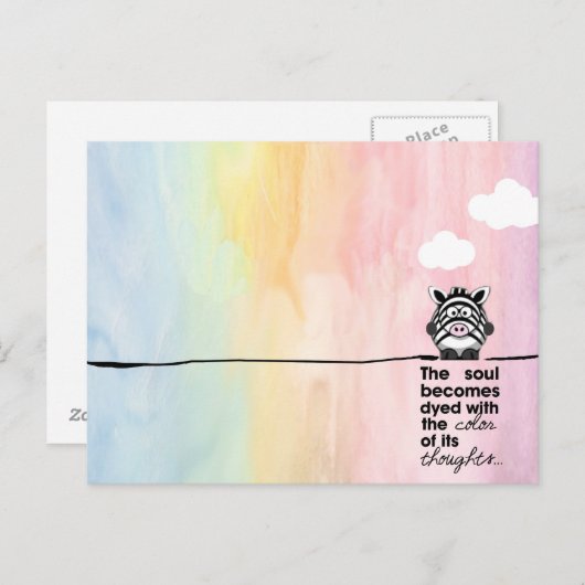 Colour Thoughts Briefkaart (Voorkant / Achterkant)