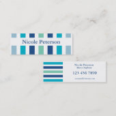 Colour Trend Blue MMammie Roepen Contactkaartje (Voorkant / Achterkant)