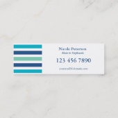 Colour Trend Blue MMammie Roepen Contactkaartje (Achterkant)