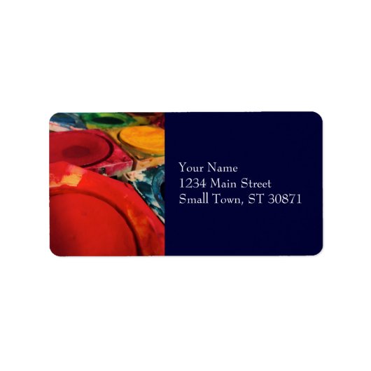 Colour Tusche Indian Ink Paint Boxes Waterverf Art Etiket (Voorkant)