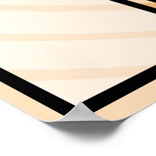 Colour wave medewerker van de maand foto display poster (Hoek)