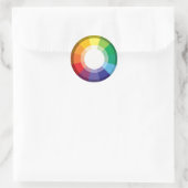 Colour Wheel Ronde Sticker (Tas)