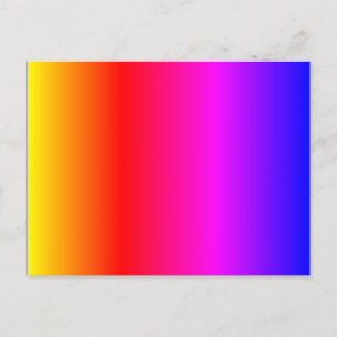 Colour Yellow Oranje Red Pink Magenta Paars Blue Briefkaart