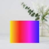 Colour Yellow Oranje Red Pink Magenta Paars Blue Briefkaart (Staand voorkant)